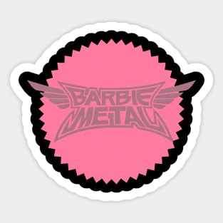 barbie metal Sticker